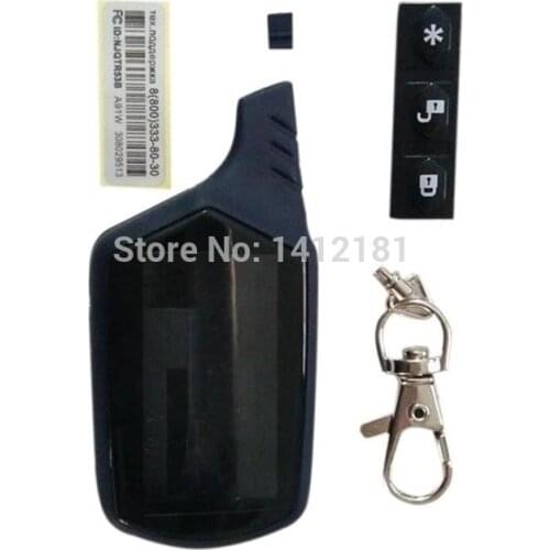 12 PCS/lot A91 Key Shell Keychain Case For Russian Version Starline A91 lcd Remote Control Two Way Car Alarm System Starline A61