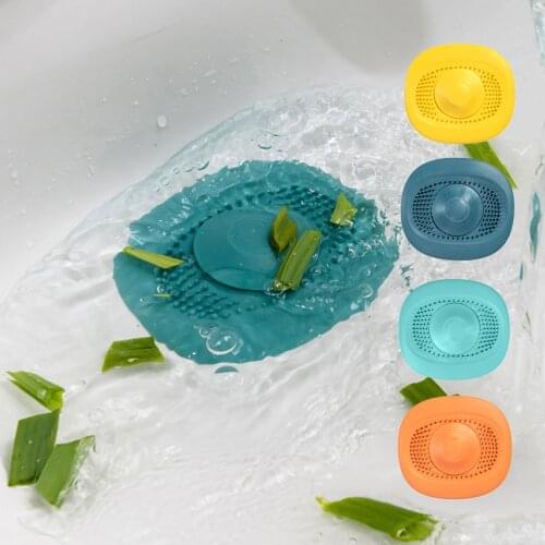 2pcs Bathroom Washbasin Drain Hair Catcher Irregular Pattern Bath Stopper Plug Sink Strainer Filter Anti-clog Kitchen Accessory
