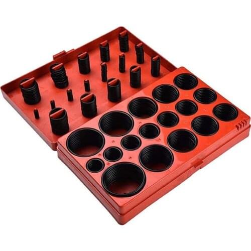 419PCS/ Box Rubber O Ring Kit Seal Gasket Universal Rubber O-ring Assortment Set For General Plumbers Mechanics Workshop