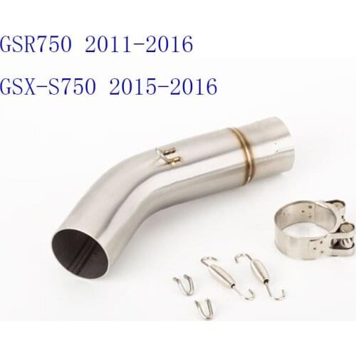 51MM Motorcycle Exhaust Muffler Pipe Middle Section Link Pipe For GSR750 2011-2016 ,GSX-S750 2015-2016