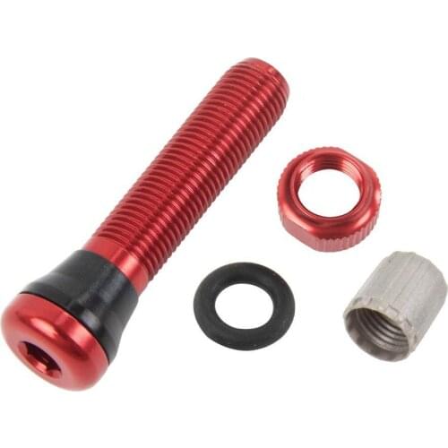 1pc Bicycle Tubeless Vacuum Valve Lightweight Aluminum Alloy Precision Thread Valve Gas Nozzle Rim Wheel Accessories