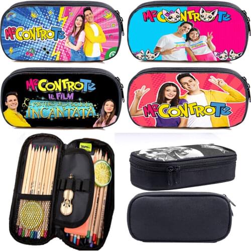 Children Me Contro Te Pencil Case Students Cute Cartoon Pencil Pouch Boys Girls Pencil Bag Kids Stationery Bags School Supplies