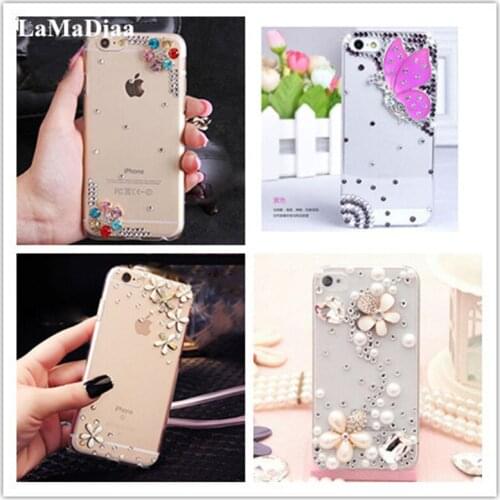 LaMaDiaa For iphone 11 Pro MAX 6 6s Plus 5S SE 7 Plus 8 Plus X XS MAX XR Rhinestone Case Bling Diamond Soft TPU Cover Phone Case