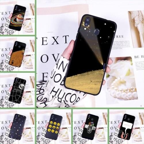 Space Star Black Back Cover For Samsung Galaxy M10 M20 M30 M40 Soft Silicone Case For Samsung Galaxy M40 M30 M20 M10 Phone Case
