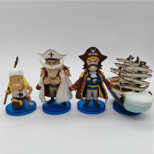 BANDAI One Piece Action Figure Whitebeard Pirates' Life Roger WCF Ex Cashapou Ornaments Genuine Model Toys