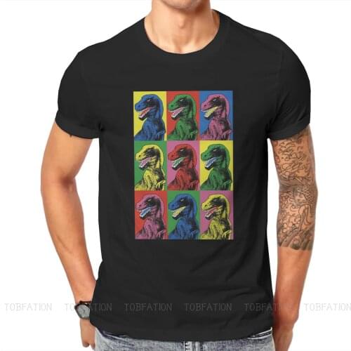 Jurassic Park Dinosaur Dr. Alan Grant Science fiction Film TShirt for Men Dinosaur Pop Art Tee T Shirt Novelty New Design Fluffy