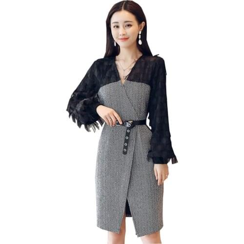 Модные платья-футляры HVMODLZV China At AliExpress