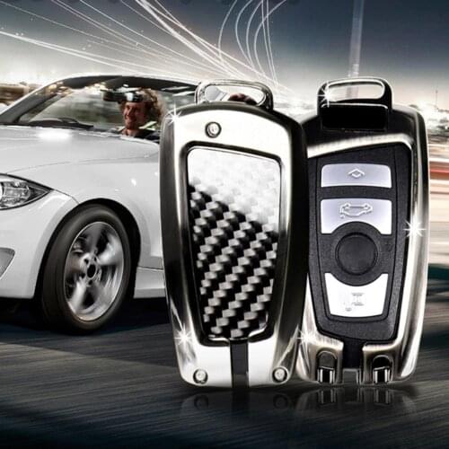 Classic Blade Type Carbon Fiber Zinc Alloy Car Key Shell Fit for BMW 1 2 3 4 5