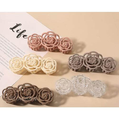 Fashion Claw Clip Hair Clips for Hair Women Elegant Rose Shape Hair Clip Girls Clip Hair Barrettes Hair Claw Hair Accessories