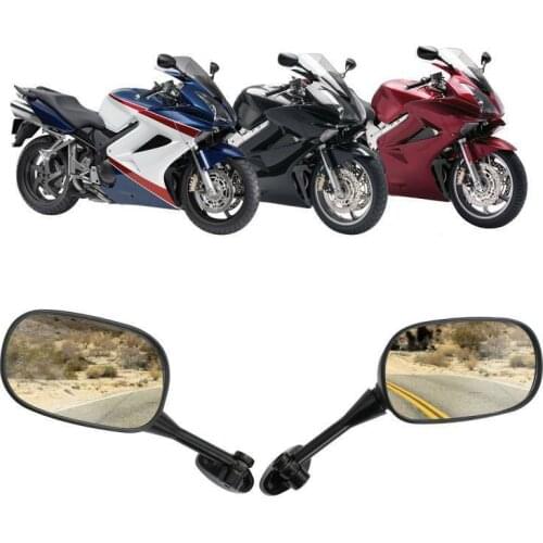 Motorcycle Left Right Rear View Mirrors Mirror For HONDA VFR800 VFR 800 FI V-TEC 2002-2008 black