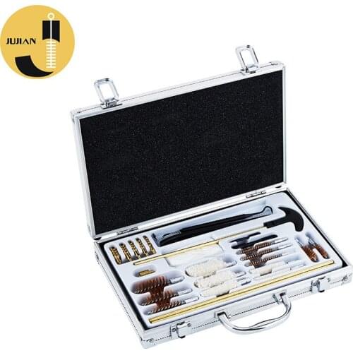 Cleaning and maintenance gun brush tool box daily set 27pcs various specifications of gun bore cotton brush rust removal steel w
