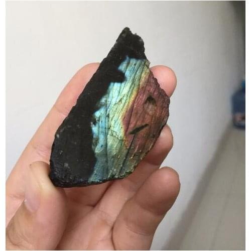 Natural moonstone, pull long stone, colorful stone