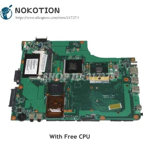 NOKOTION 6050A2120801-MB-A02 V000108030 For Toshiba Satellite A205 A205-S5825 Laptop Motherboard Free CPU 945GM DDR2