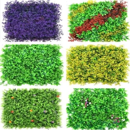 New Artificial Plant Flower Wall Background Wall Fake Grass Lawn for Wedding Decoration Home Decor Accessories Plant Simulation
