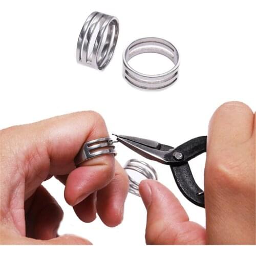 1PCS Stainless Steel Open Ring for Jewelry Making Close Ring Single-lap Jump Ring Opener Hanging Ring DIY Jewelry Tools