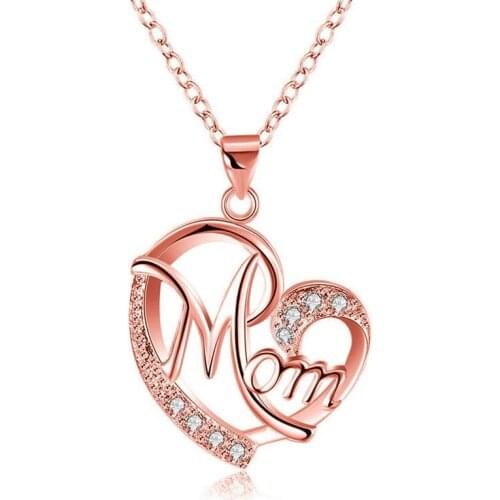 Mothers Day Necklace Fashion Mom Letter Love Necklace Charms Pendant Necklace The Best Gift For Mother