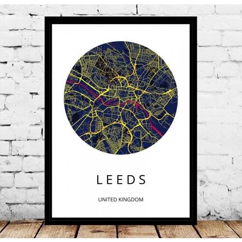 UK England City Leeds Poster