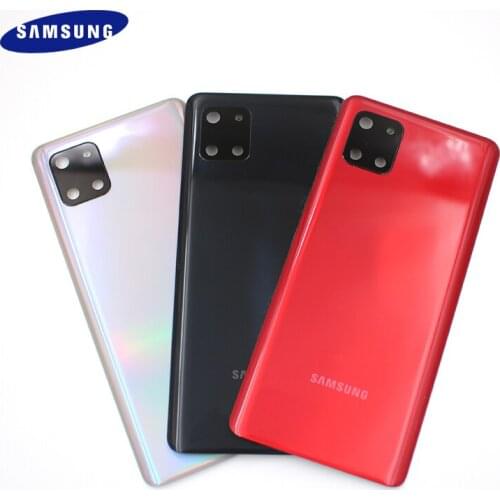Plastic Battery Back Cover Rear Door Housing Replacement Repair Parts For Samsung Galaxy Note 10 Lite N770F + Camera Lens &Logo