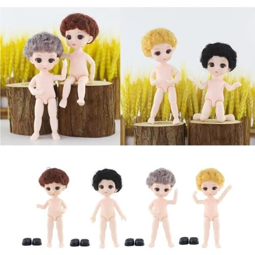 Moveable BJD Doll Body 3D Eyes OB11 Dolls Birthday Gift Kids Toys Parts