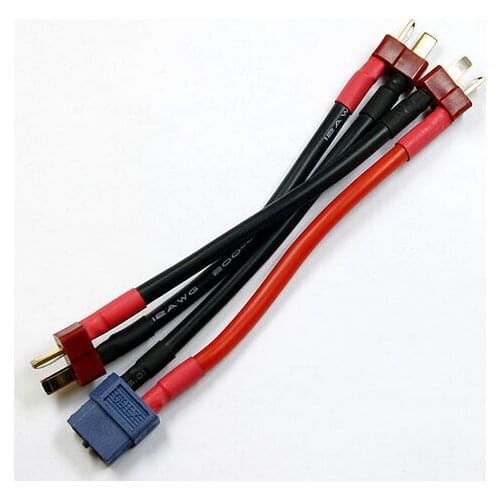 T Plug Dean Style 3S Serial Connection to XT60 Connector Cable 12AWG