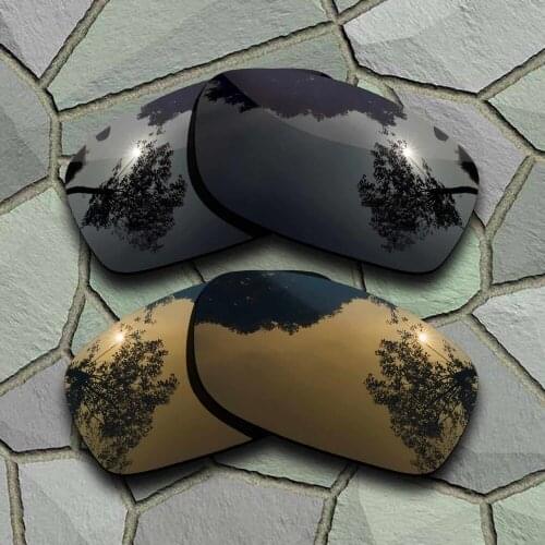 Grey Black&Bronze Copper Sunglasses Polarized Replacement Lenses for Oakley Fives Squared