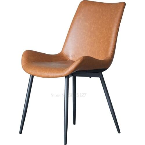 Nordic Dining Chair Modern Minimalist Home Backrest Chair Living Room Leisure Chair Wrought Iron Economical Dining Table And Cha