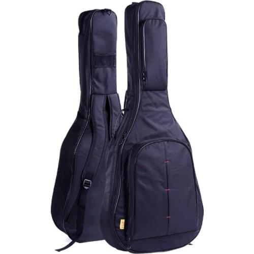 40/41 Inch Folk Guitar Bag Carry Case Waterproof Shockproof Thicken Folk Acoustic Guitar Bags Backpacks Double Shoulder Straps