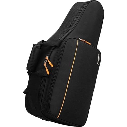 Saxophone Gig Bag Oxford Cloth Alto Sax Thickened Backpack with Double Shoulder and Extra Storage Space Loaded Music