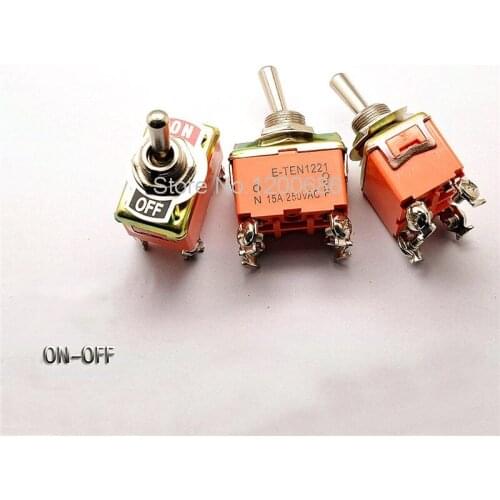 Toggle switch Rocker switch Rocker switch E-TEN1221 4 feet 2 files 15A / 250V