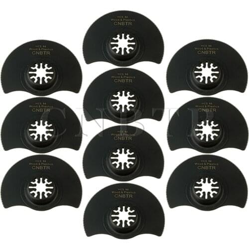 CNBTR 10x CNBTR 88mm Universal Countersunk Head High-Carbon Steel Semicircle Saw Blade