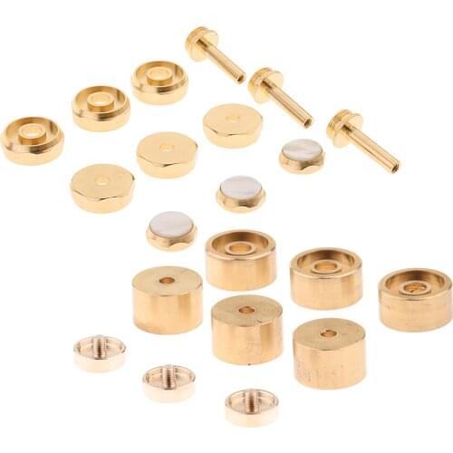 Trumpet Finger Buttons Cap Screw Cover for Brass Instrument Repair Parts