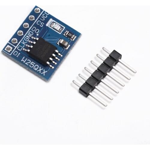 W25Q64 large capacity FLASH storage module SPI interface BV FV STM32 code