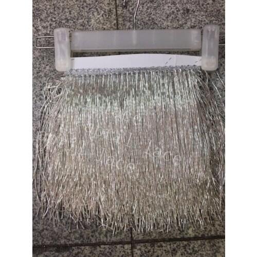 Ybb001# 5 yards /bag 9 color 15cm width tube beads ribbon fringe tassel for wedding dress /garment/decorative /dress decoration