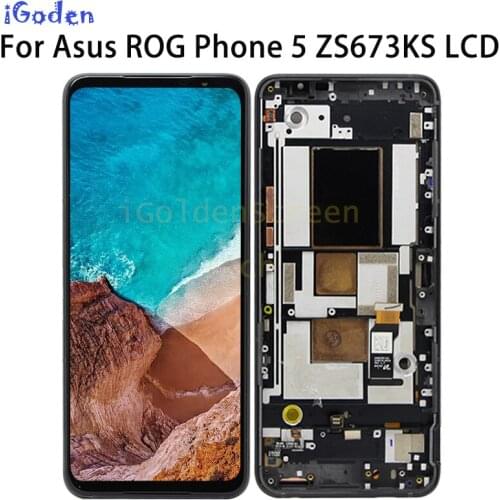 For Asus ROG Phone 5 ZS673KS LCD Display Touch Screen Digitizer Assembly For Asus ZS673KS LCD Display for ASUS_I005DB display