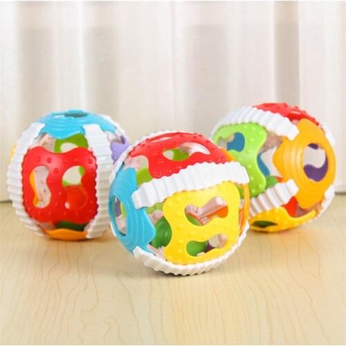 1 Pcs Baby Rattle Toys Cute Fun Loud Gym Jingle Ball Hand Bell Crawling Balls Intelligence Grasping Kids Develop Toy 0-12 Months