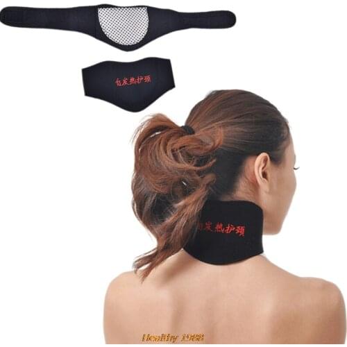 1 Pcs Health Care Neck Support Massager Tourmaline Self-heating Neck Belt