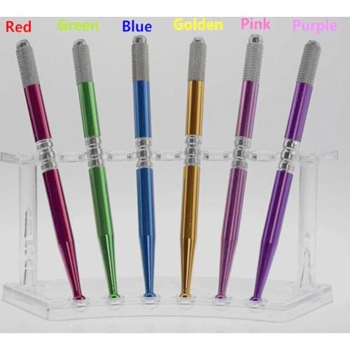 20 Pcs Permanent Manual Eyebrow Makeup Tattoo Pen Eyebrow Microblading Tebori Pen By Free Shipping