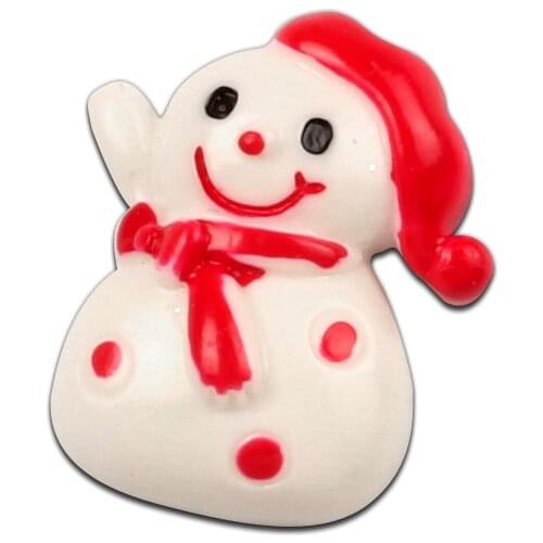27x22mm Resin Snowman Style Christmas Decoration Crafts Flatback Cabochon Embellishments For Scrapbooking DIY Accessories
