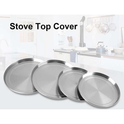 4Pcs/Set Stainless Steel Kitchen Stove Top Burner Covers Cooker Protection Barbecue Set Kitchen Gadgets Kichen Accessories