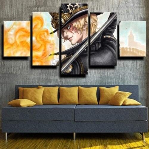 5 Piece Wall Art Canvas Anime Manga Pictures Steampunk Figure Posters And Prints Modern Home Living Room Decoration Paintings