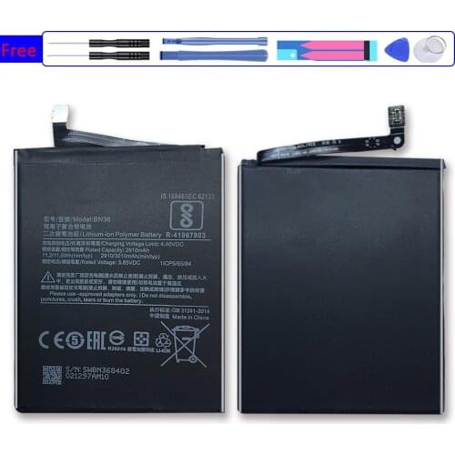 Battery BM32 BM3E BN36 BM3K BN47 BP40 BP41 for Xiaomi Mi Max Mix 1 2 3 A2 A3 4 5 5C 5S 5X 6 6X 7 8 9 9T SE Lite Pro Mix3 mi5C