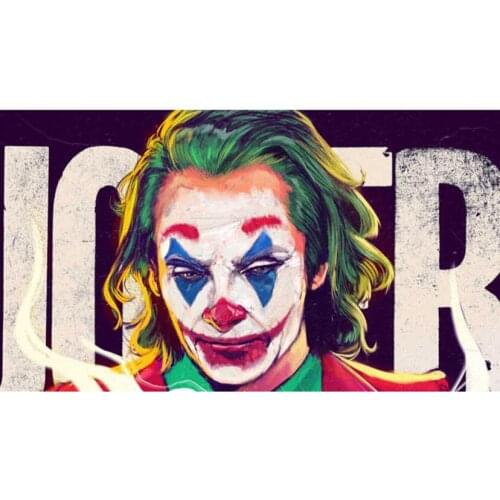New 5D DIY Full Round Diamond Painting Joker Cross Stitch 3D Embroidery Rhinestone Mosaic Home Decor Art JX618