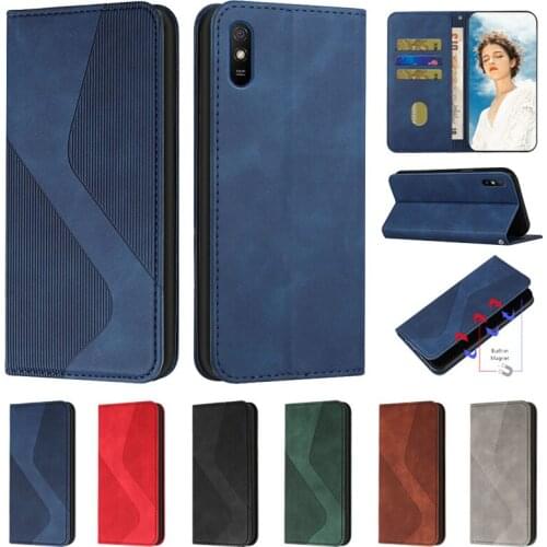 For Xiaomi Redmi 9A Case Leather Magnetic Case For Coque Xiomi Xiaomi Redmi 9A 9 A Cover Redmi 9AT Wallet Flip Phone Cases Etui