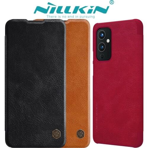 Nillkin Luruxy Flip Red Wallet Leather Brown Case Cover For OnePlus9R EU NA 1+9Pro Protection Leather Case Black Business Luruxy