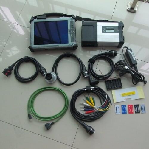 Mb Star c5 Super Toughbook Sd Connect Diagnosis Software Ssd Laptop Xplore Ix104 i7 4g Multi Languages Ready to Use