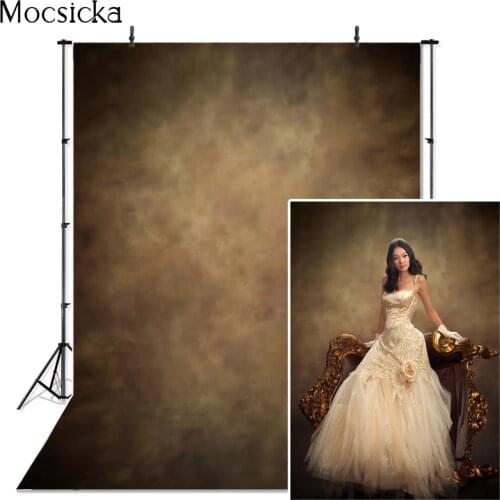 Newborn Baby Art Portrait Backdrop Vintage Old Photos Brown Abstract Texture Photography Background Decor Props For Photo Studio