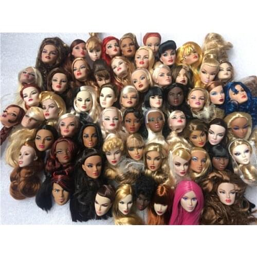 Collection Rare Doll Head FR Doll Heads Adele Jem Makeup Head Quality Doll Head Girl Dressing DIY Toy Parts