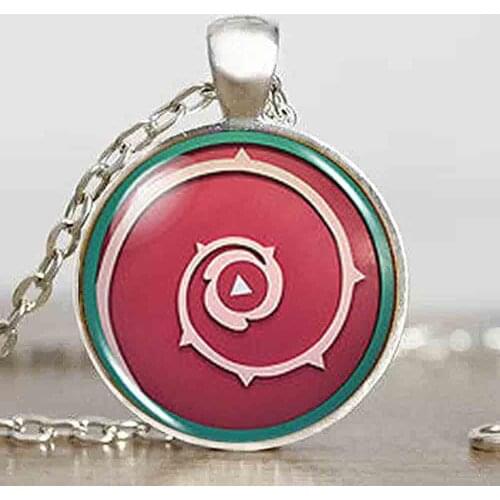 US Animax Steven Universe Shield Cabochon Mens Handmade Fashion Necklace Brass Steel Pendant Steampunk Jewelry Gift Women Chain