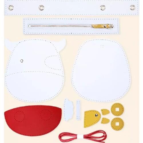 DIY Leather Bag Purse Making Kit, Cash Organizer Wallet Crossbody Bag with