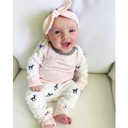 2020 autumn style baby girl clothing sets cotton long sleeve infant 3pcs suit baby boys clothes newborn toddler outfits